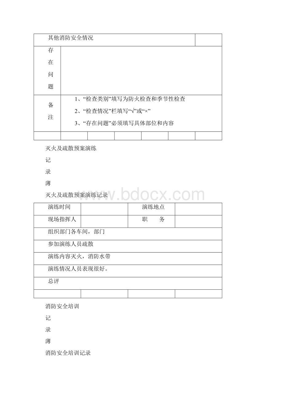 消防各种记录表完整版之欧阳术创编.docx_第2页