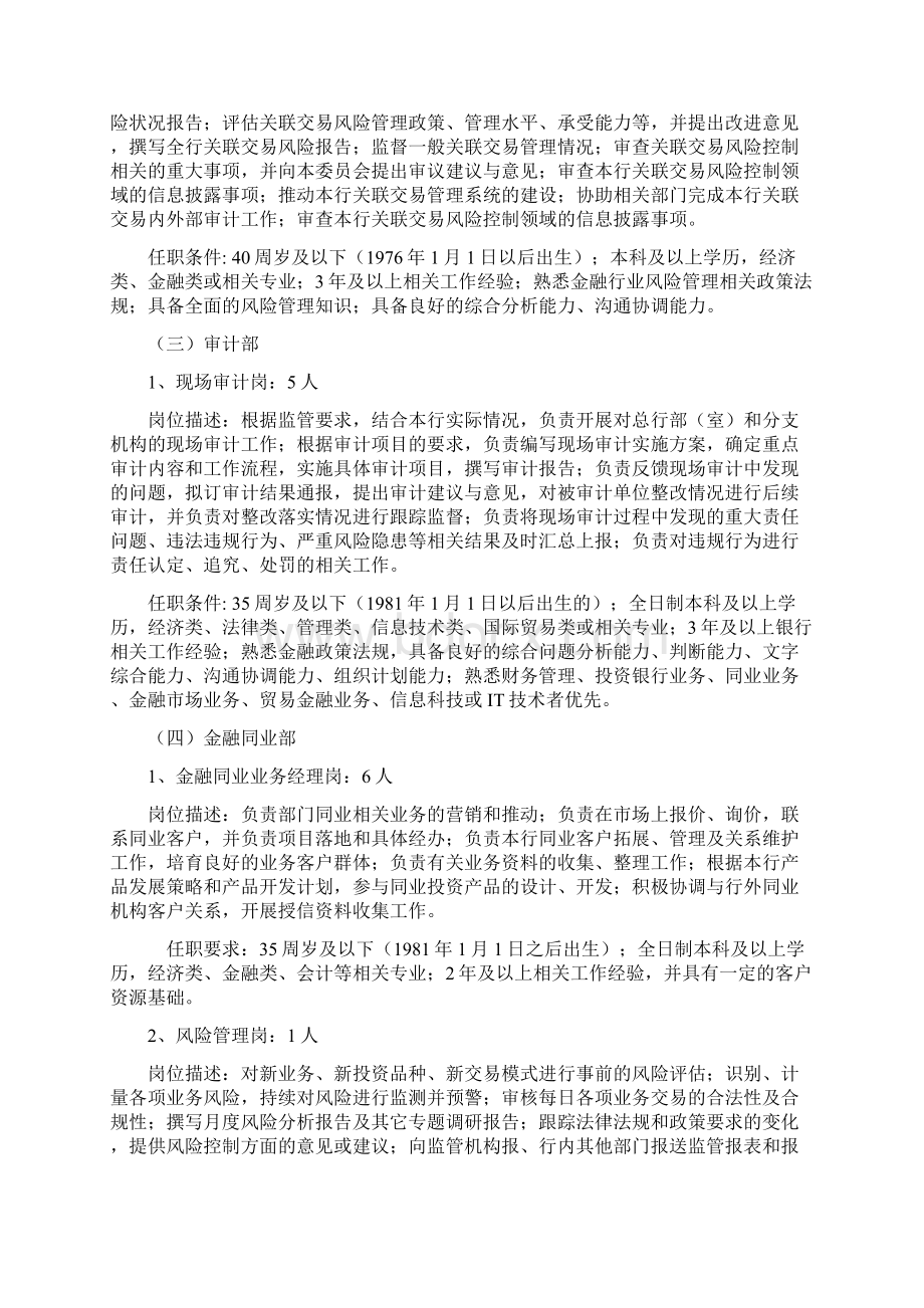 长沙银行专业人才社会招聘岗位.docx_第2页