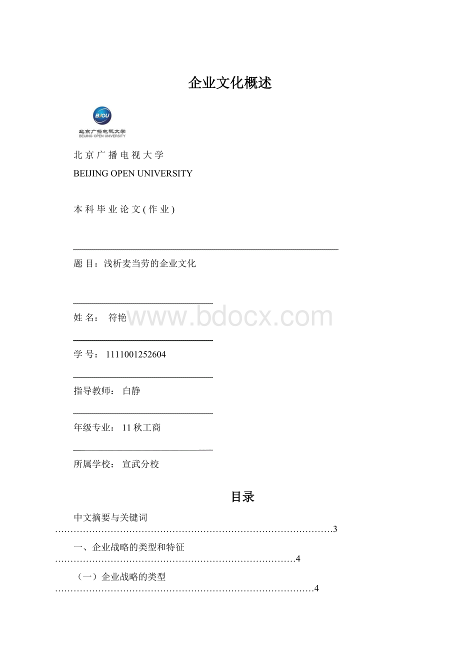 企业文化概述文档格式.docx