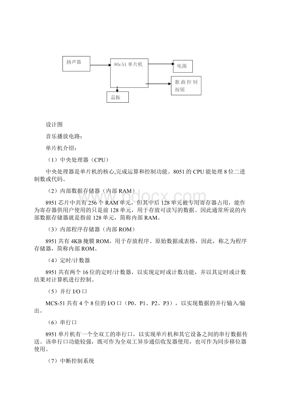 单片机按键控制定时器选播多段音乐文档格式.docx_第3页