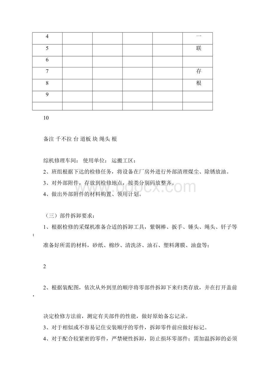 煤矿设备检修工艺流程.docx_第3页