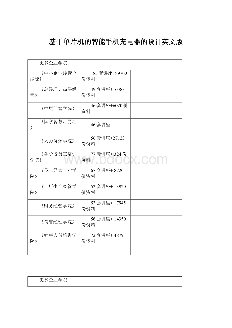 基于单片机的智能手机充电器的设计英文版Word格式文档下载.docx_第1页