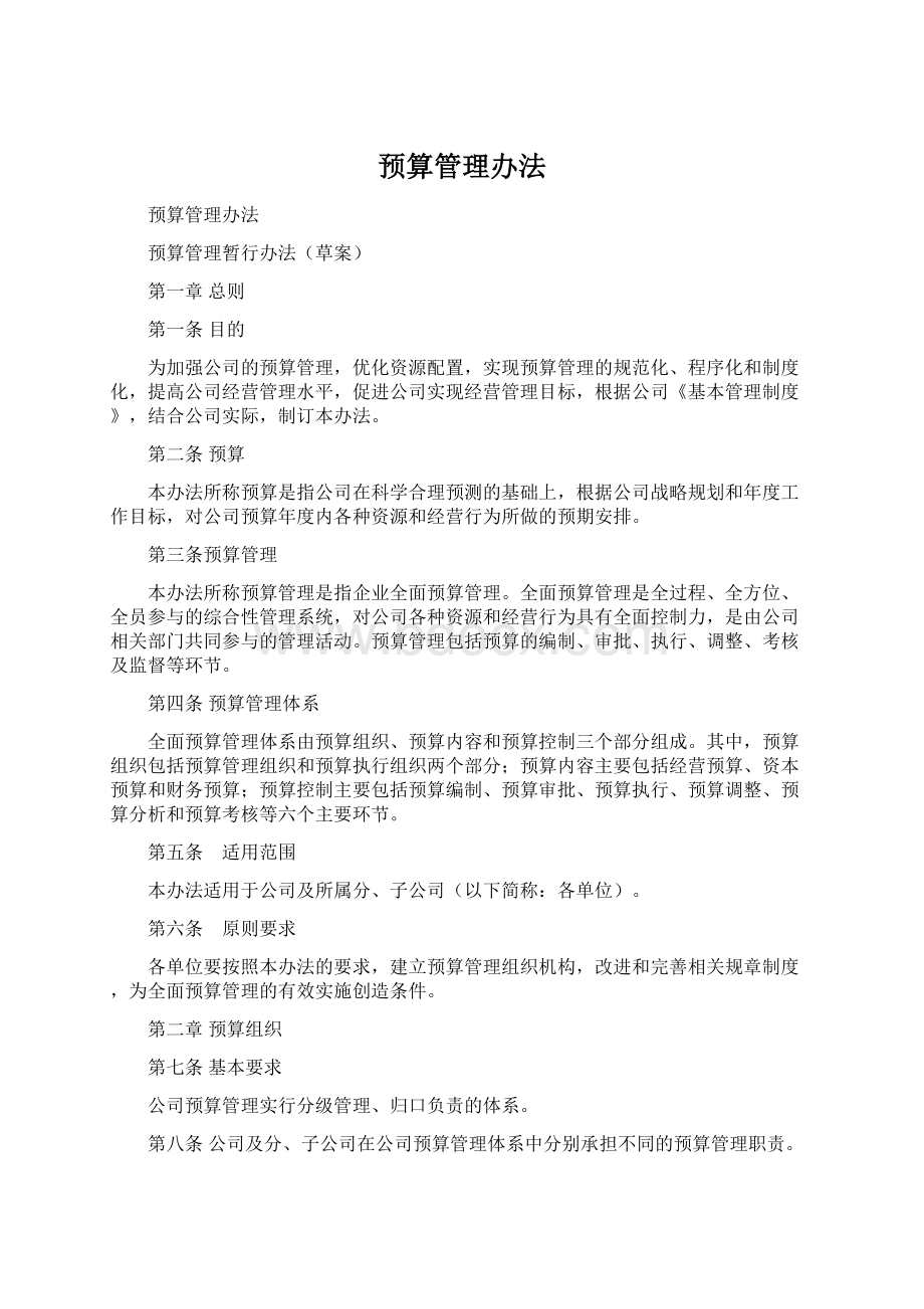 预算管理办法.docx_第1页