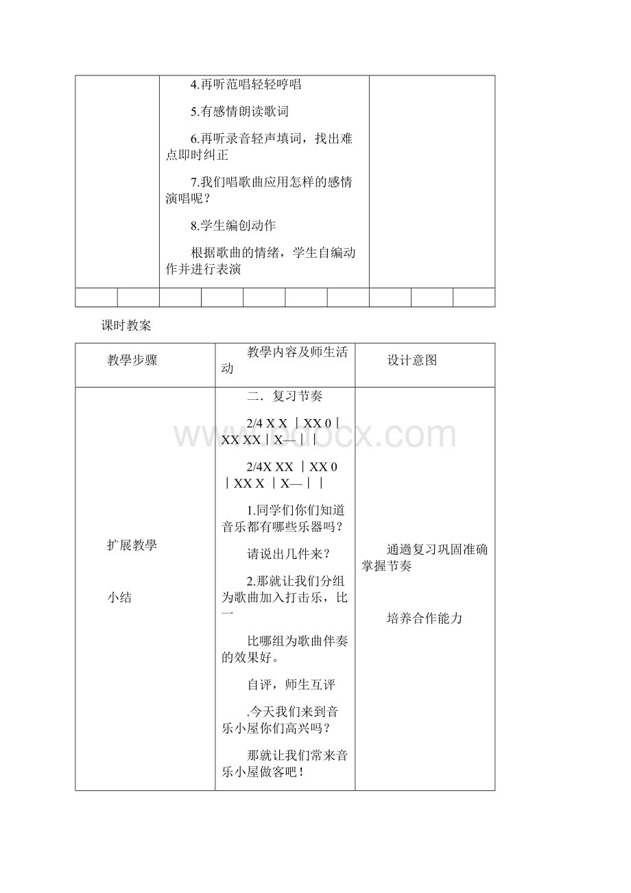 打包人音版小学音乐第四册全册教案汇总 教学设计全集78单元.docx_第2页