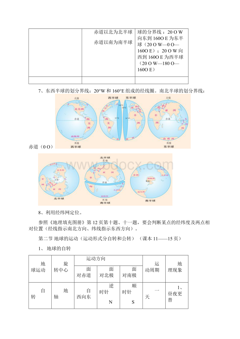 人教版地理七年级上册期末复习知识点总结文档格式.docx_第3页