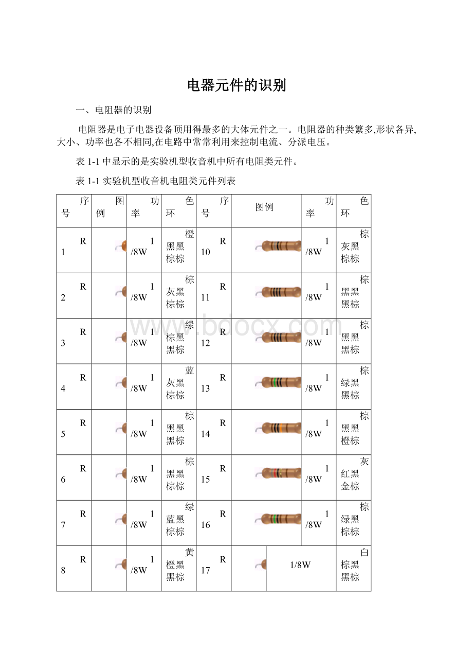 电器元件的识别.docx_第1页