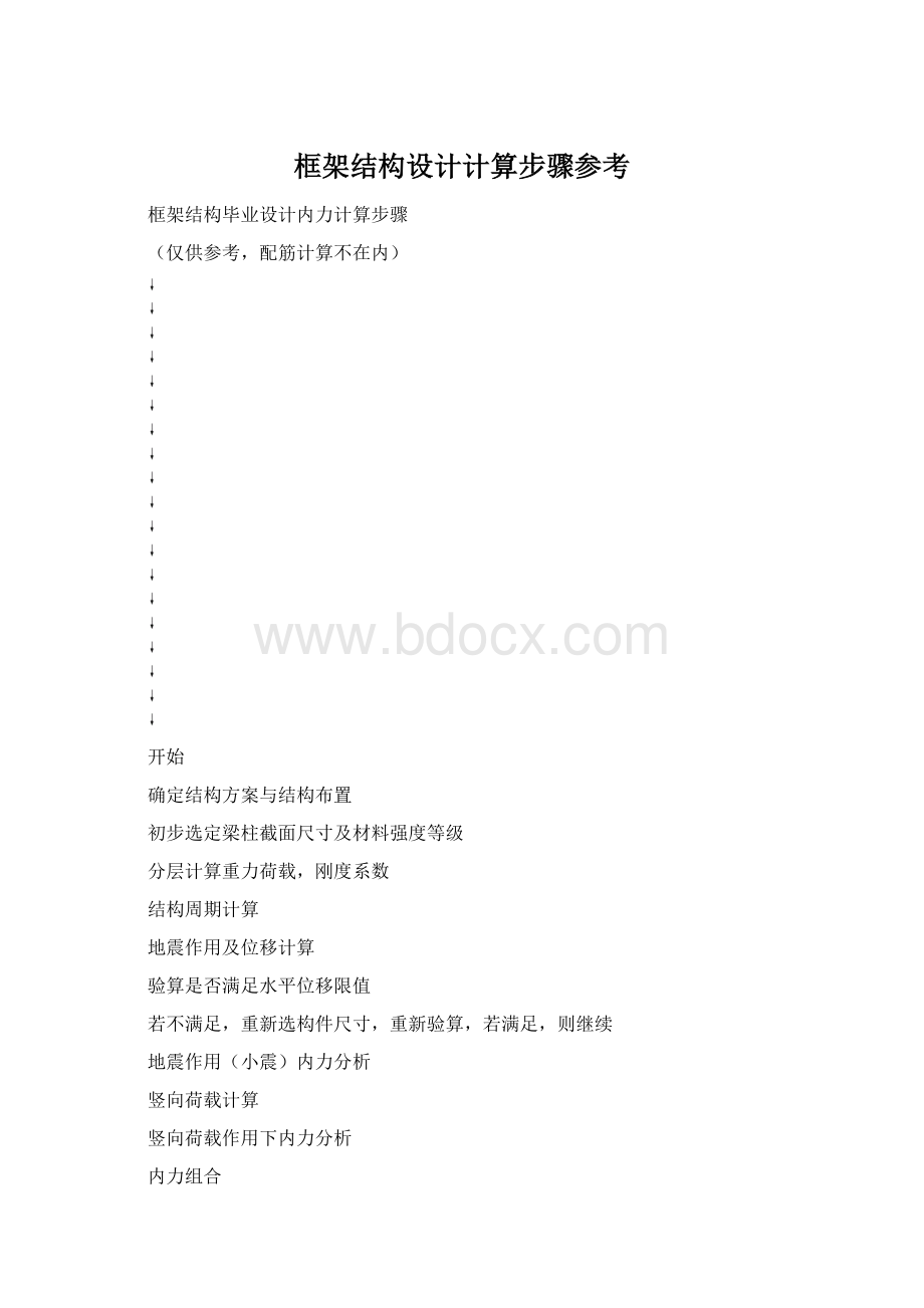 框架结构设计计算步骤参考.docx_第1页