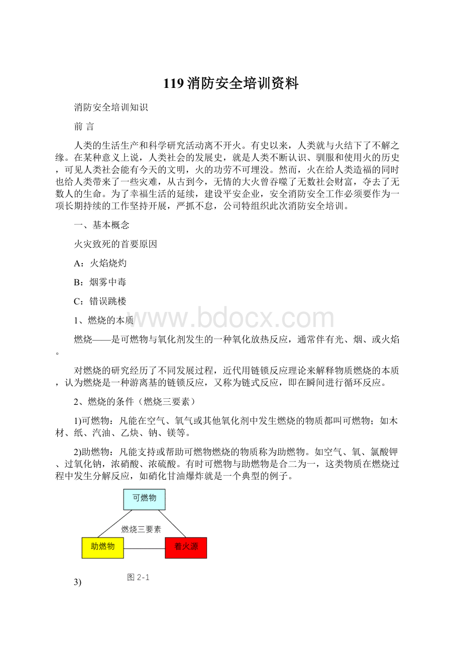 119消防安全培训资料Word文档格式.docx_第1页