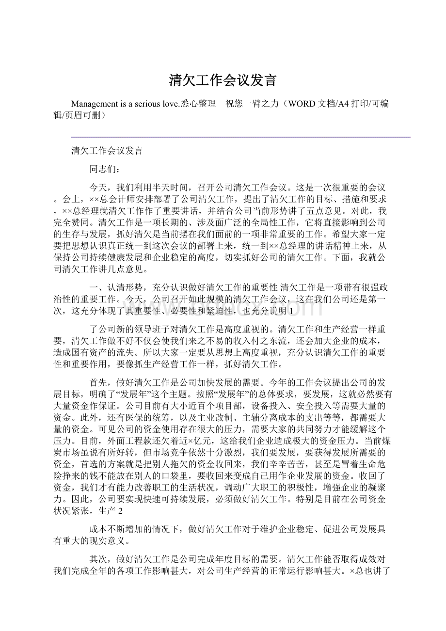 清欠工作会议发言.docx_第1页