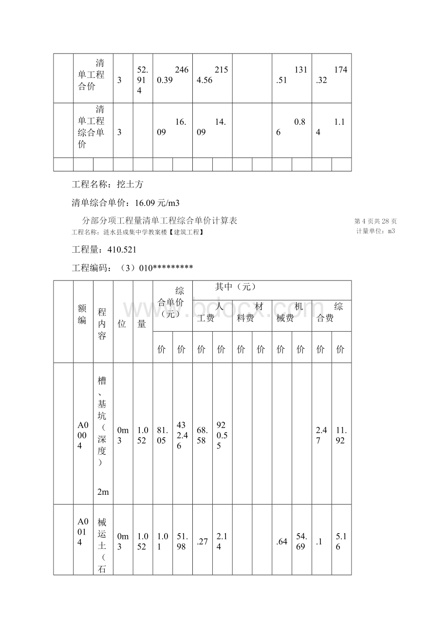 建筑工程分部分项工程计算表.docx_第3页