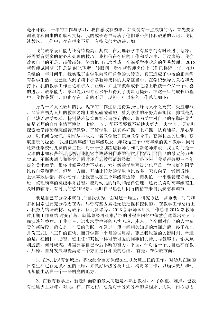 年小学新教师试用期工作总结.docx_第2页