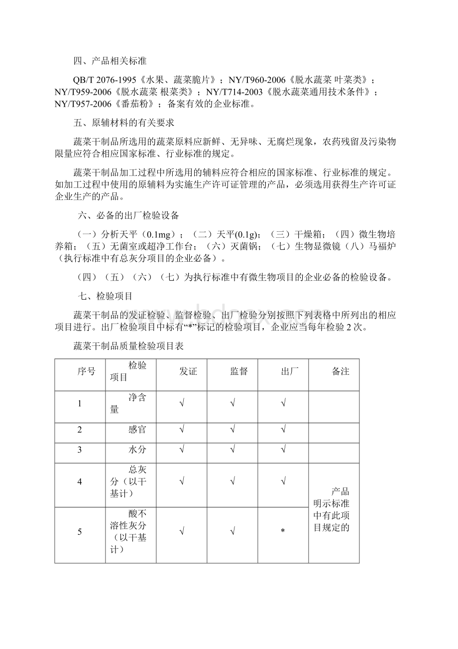 蔬菜干制品审查细则版.docx_第3页