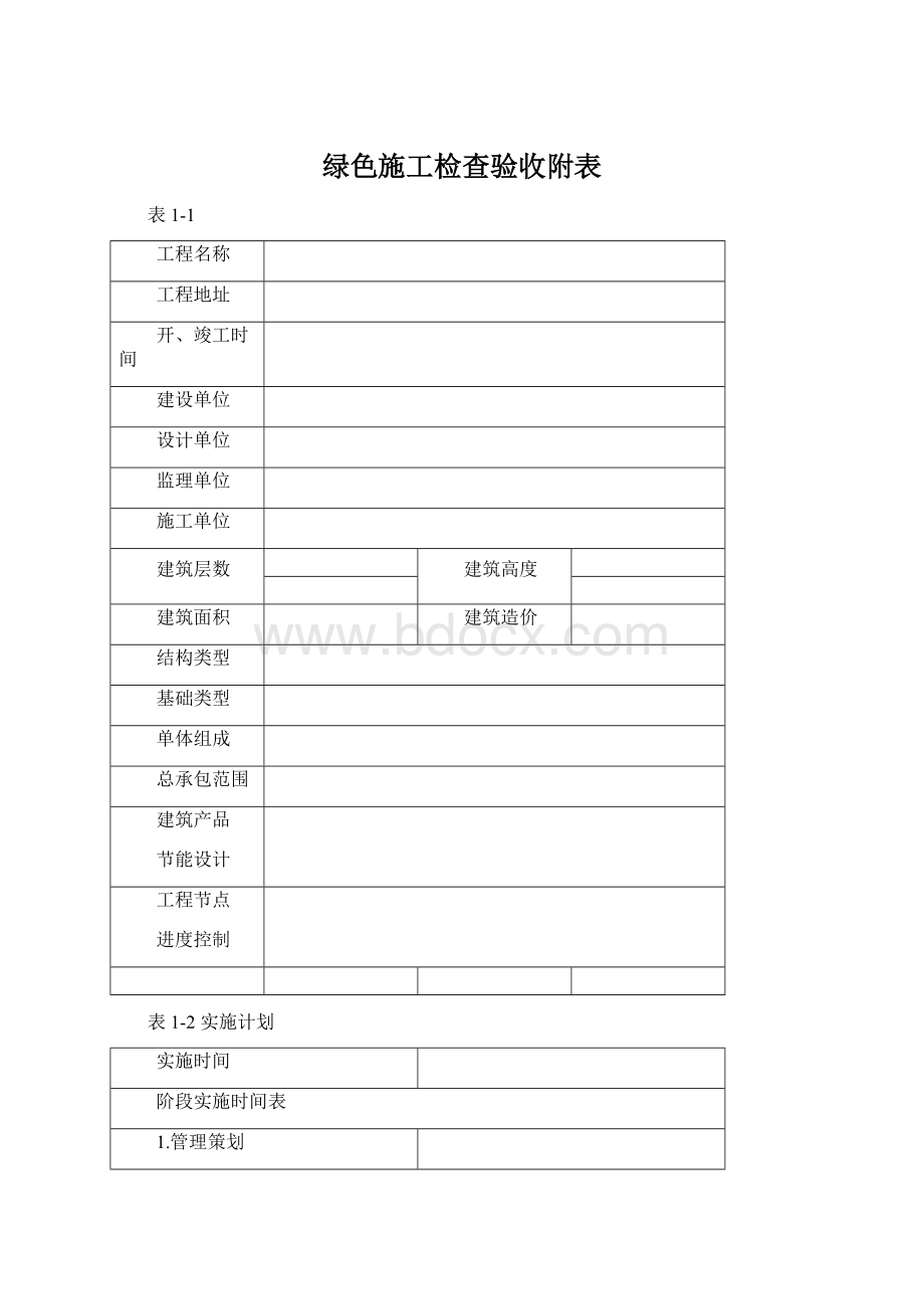 绿色施工检查验收附表.docx