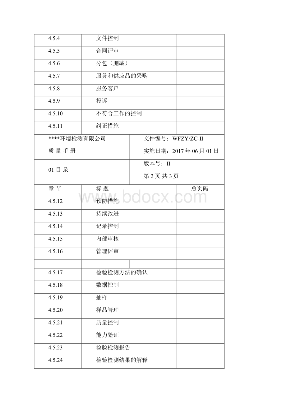 环境检测质量手册Word格式文档下载.docx_第2页