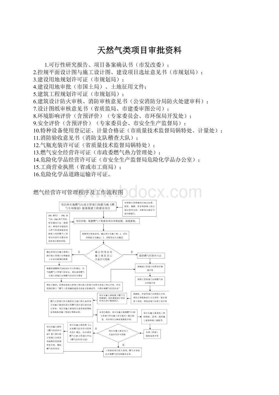 天然气类项目审批资料.docx_第1页