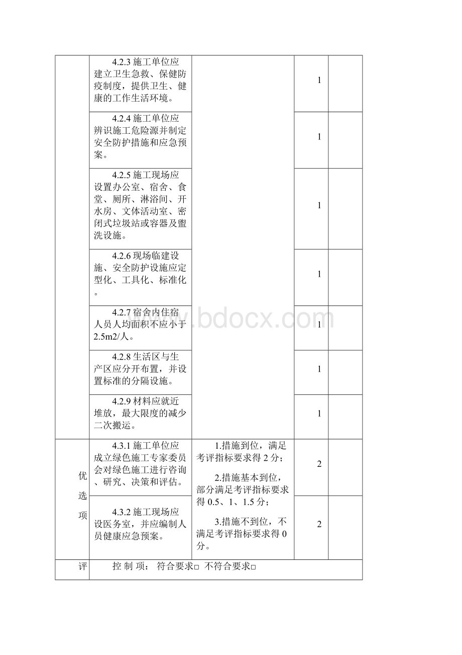 绿色施工要素评价表Word下载.docx_第2页