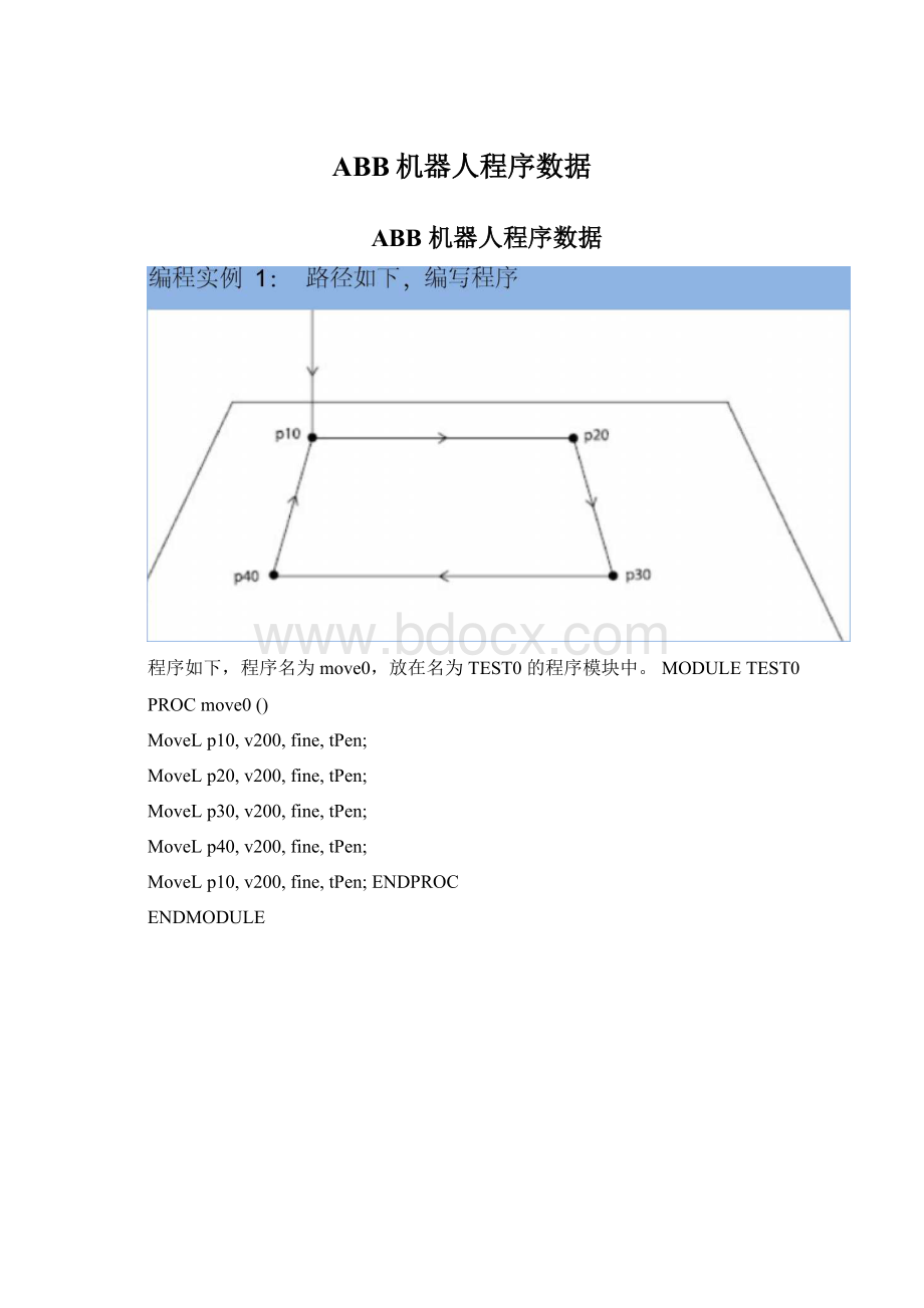 ABB机器人程序数据Word下载.docx