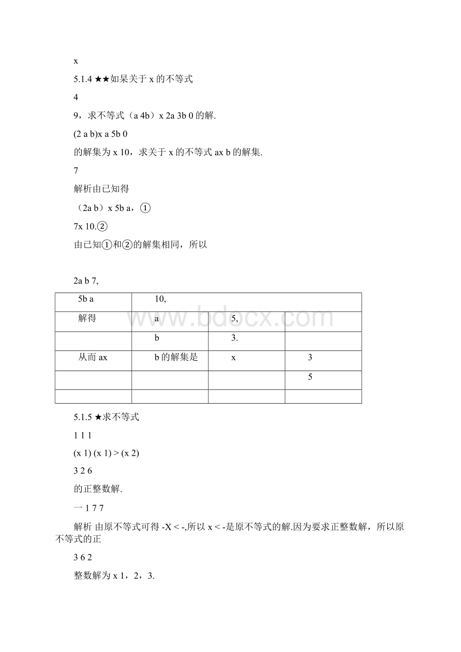 初中数学竞赛专题复习第一篇代数第5章不等式试题1人教版.docx_第3页