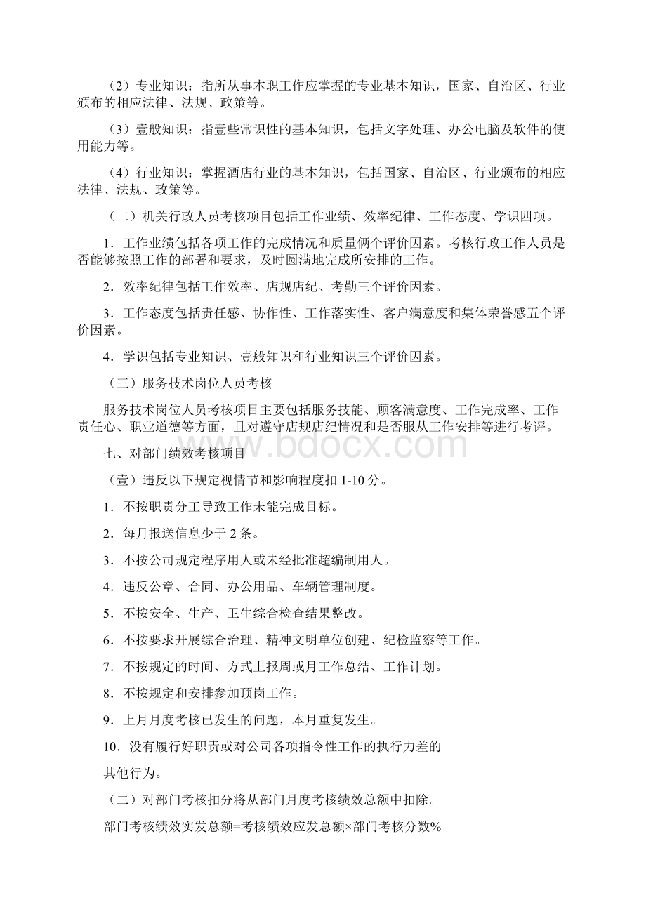 绩效考核月度绩效考核暂行办法Word文档格式.docx_第3页