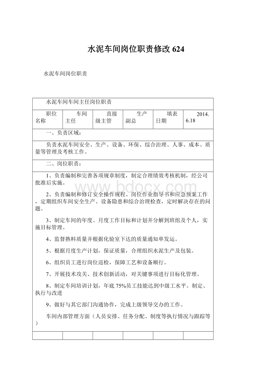 水泥车间岗位职责修改624.docx_第1页