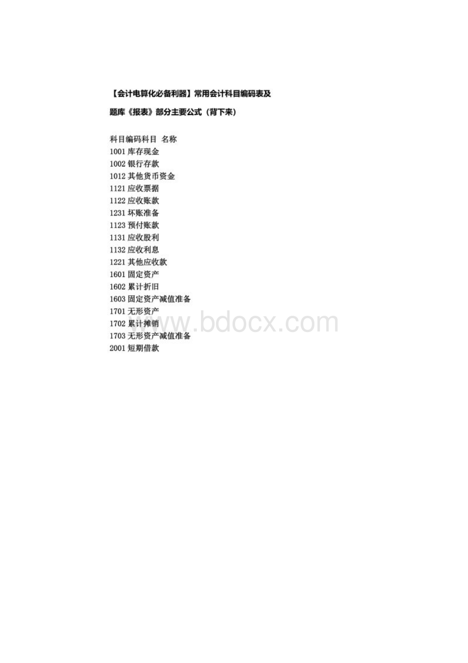 会计电算化报表公式Word文档格式.docx_第2页