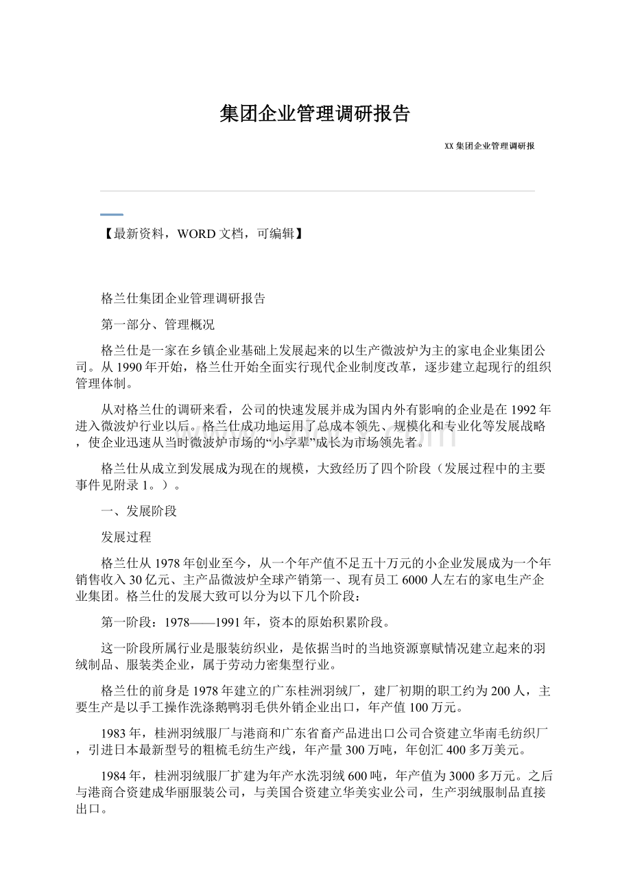 集团企业管理调研报告.docx