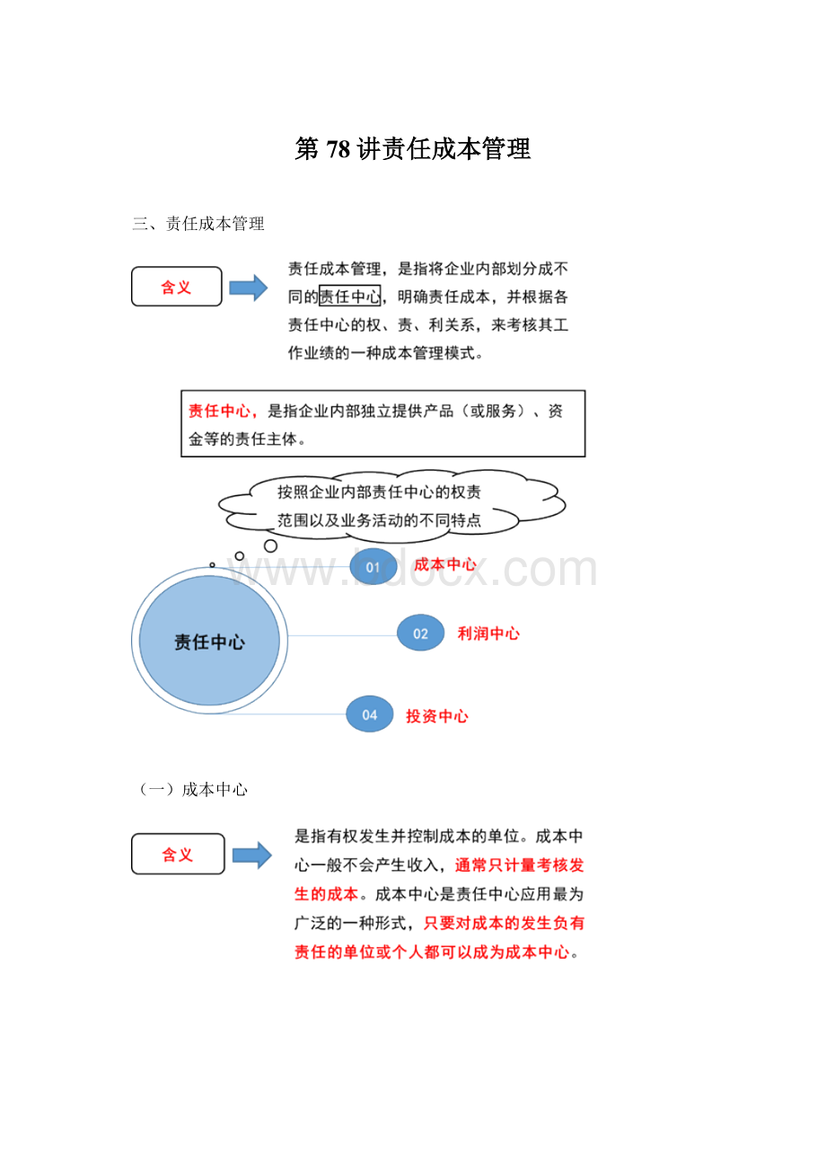 第78讲责任成本管理Word文档下载推荐.docx