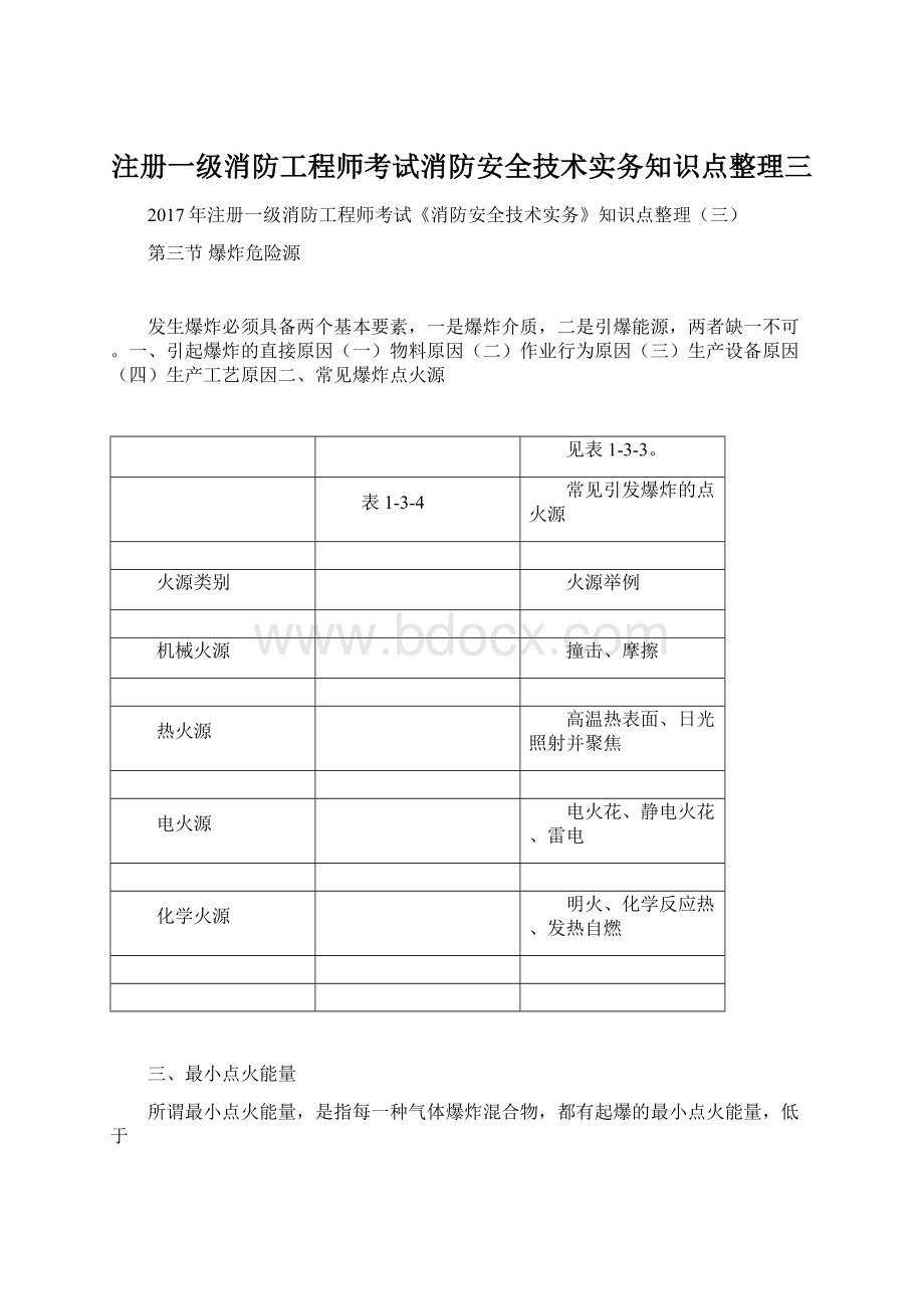 注册一级消防工程师考试消防安全技术实务知识点整理三.docx