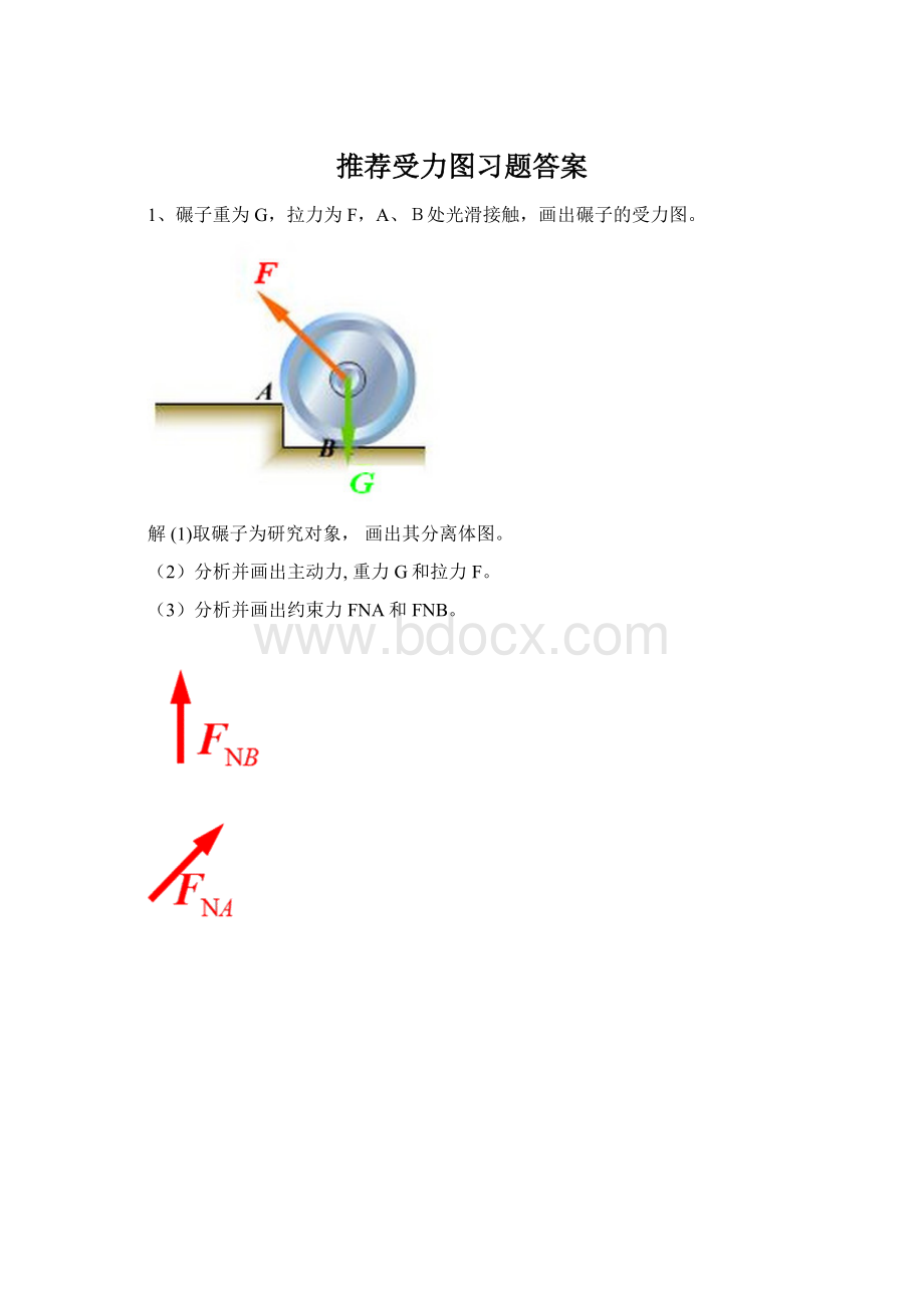 推荐受力图习题答案.docx_第1页