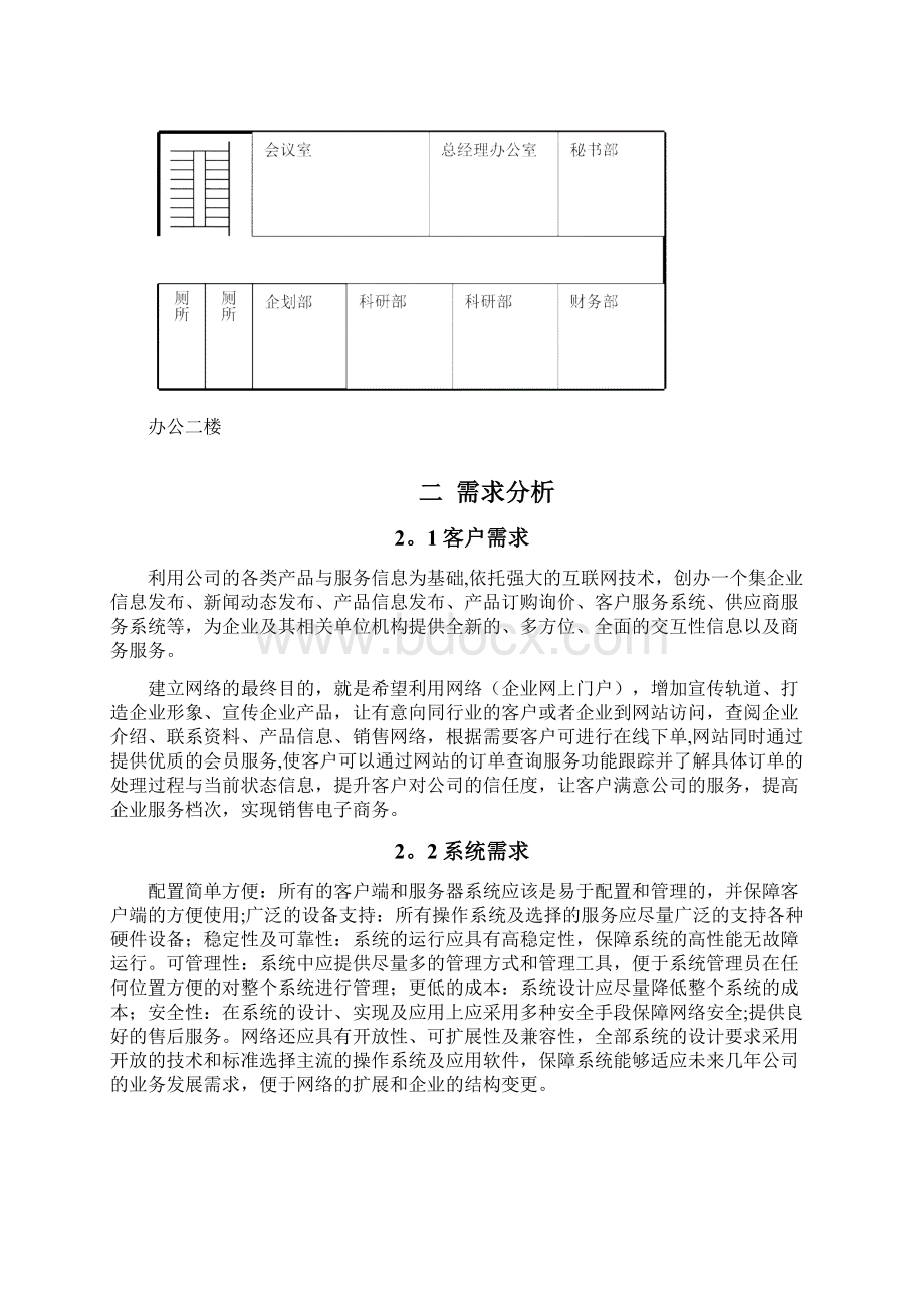 xx企业网络规划与设计Word文档格式.docx_第3页