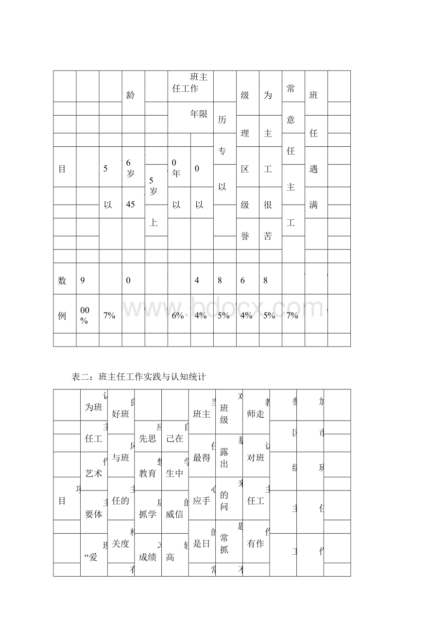 小学班主任队伍素质及专业成长调研报告计划docxWord文档格式.docx_第2页