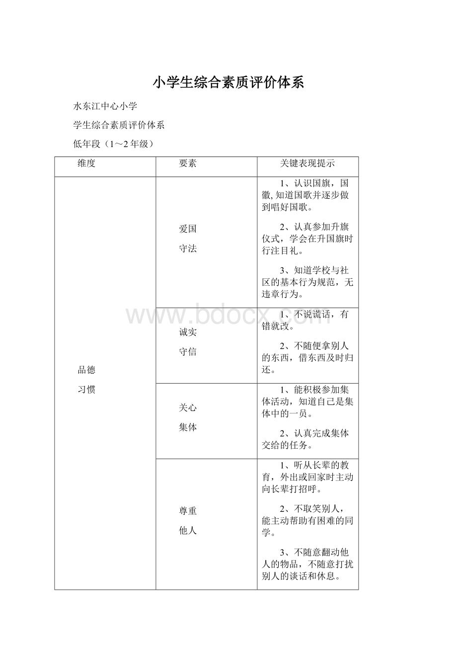 小学生综合素质评价体系Word格式文档下载.docx_第1页