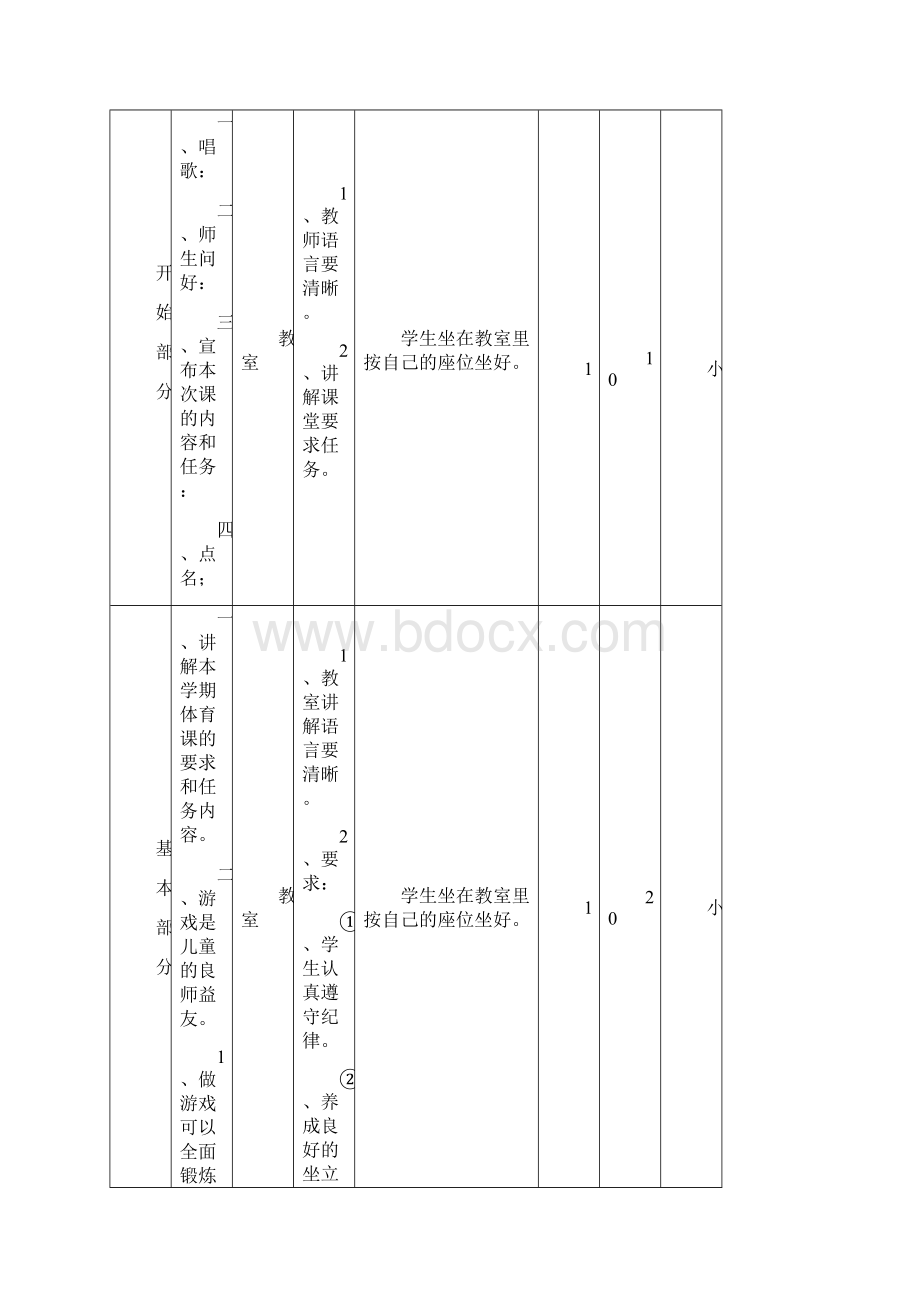 小学三年级体育全册教案 2精选docWord格式.docx_第2页