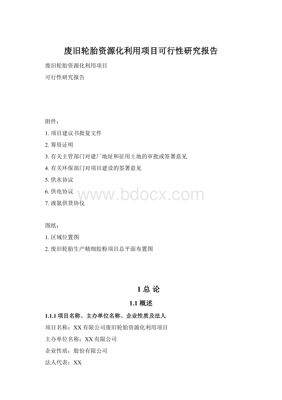 废旧轮胎资源化利用项目可行性研究报告.docx