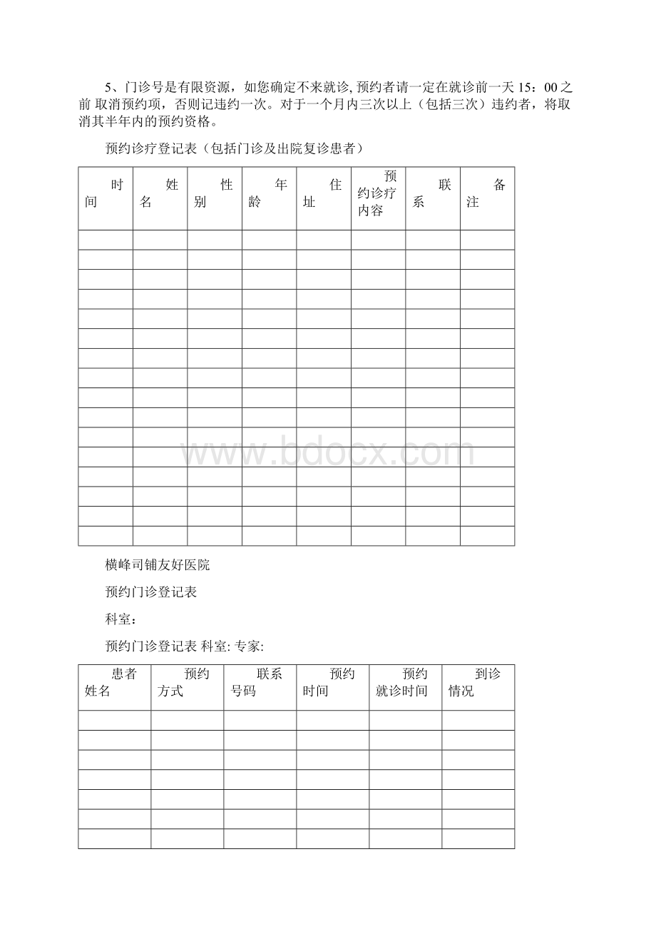 预约诊疗服务工作制度全套资料.docx_第3页