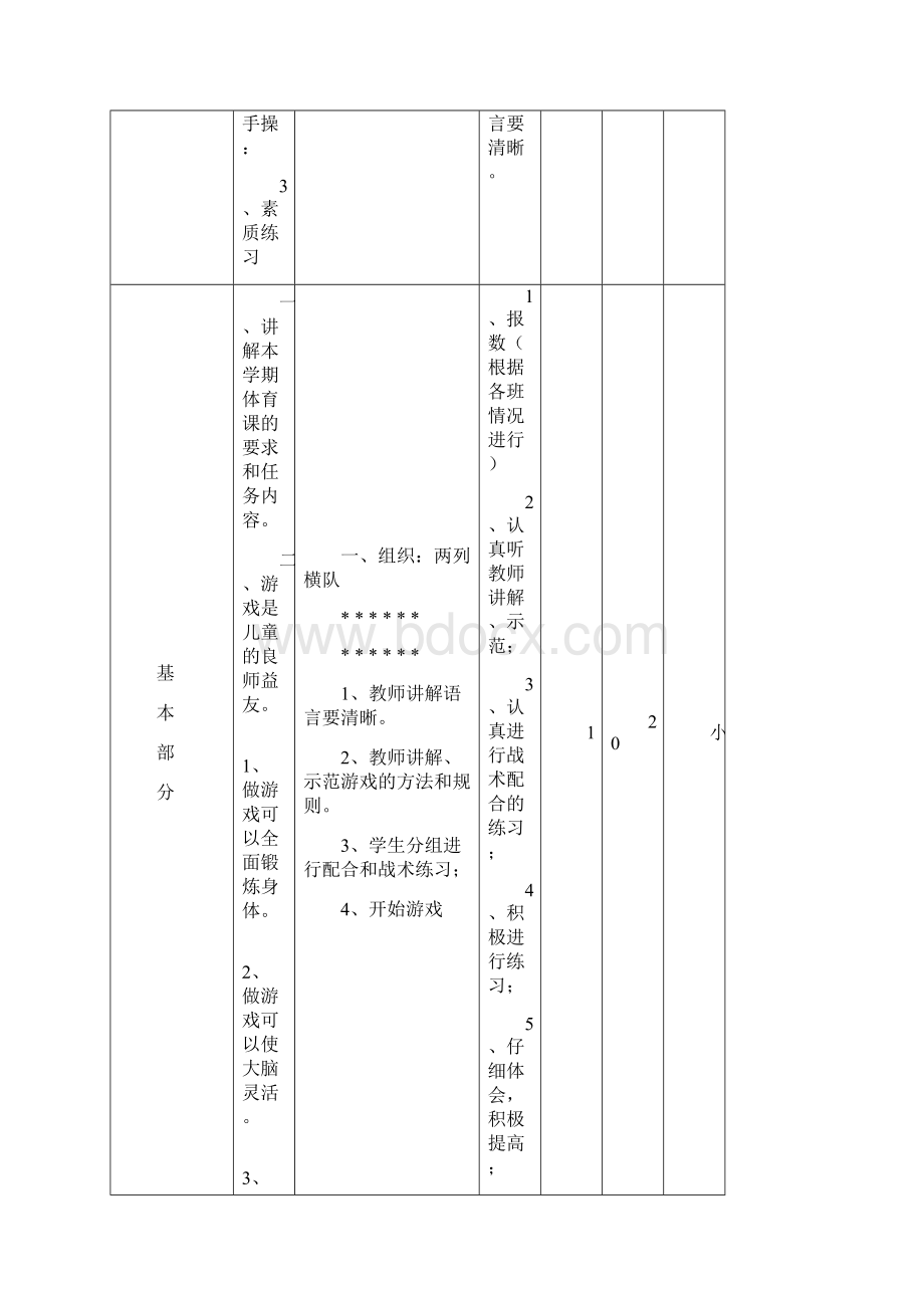 小学四年级体育课教学案全集全集文档格式.docx_第2页