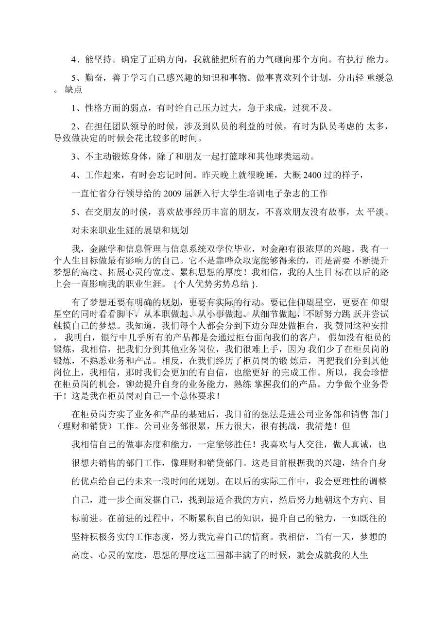 个人优势劣势总结.docx_第2页