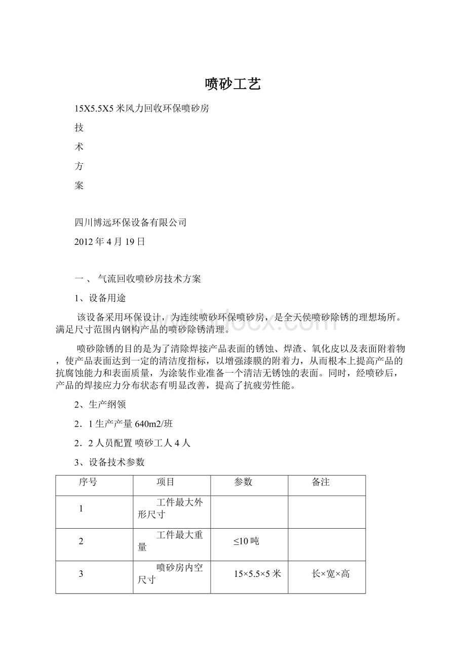 喷砂工艺.docx_第1页