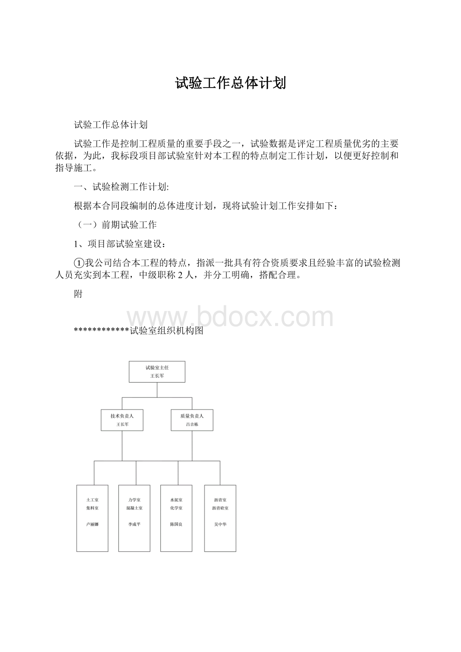 试验工作总体计划.docx