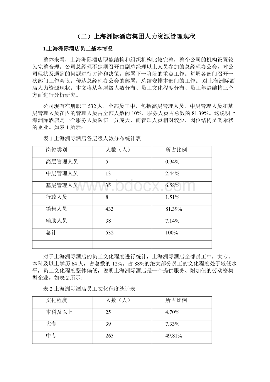 酒店管理人力资源管理论文洲际酒店人力资源管理问题分析以上海洲际酒店集团为例.docx_第3页