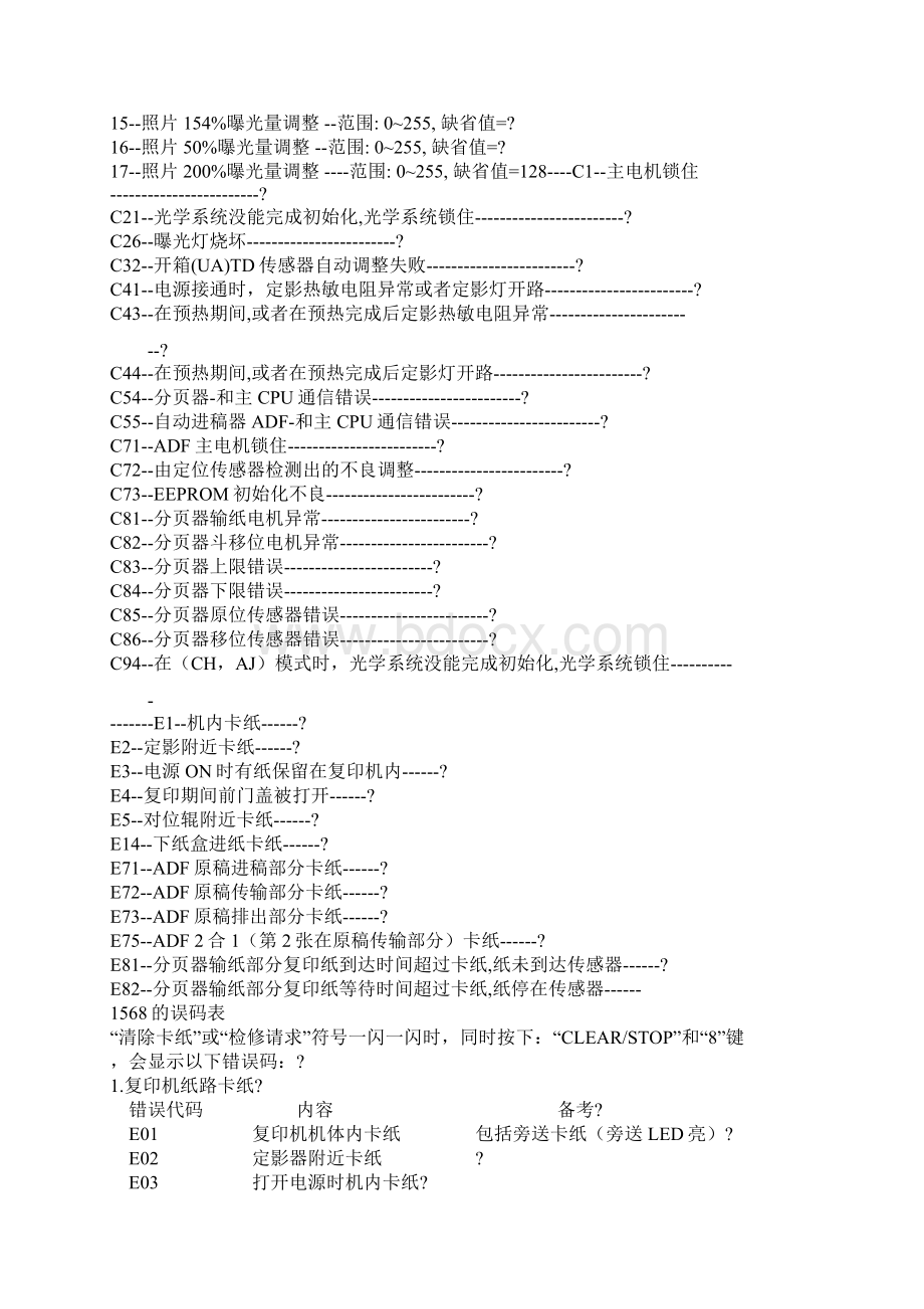 东芝所有复印机维修代码大全.docx_第3页