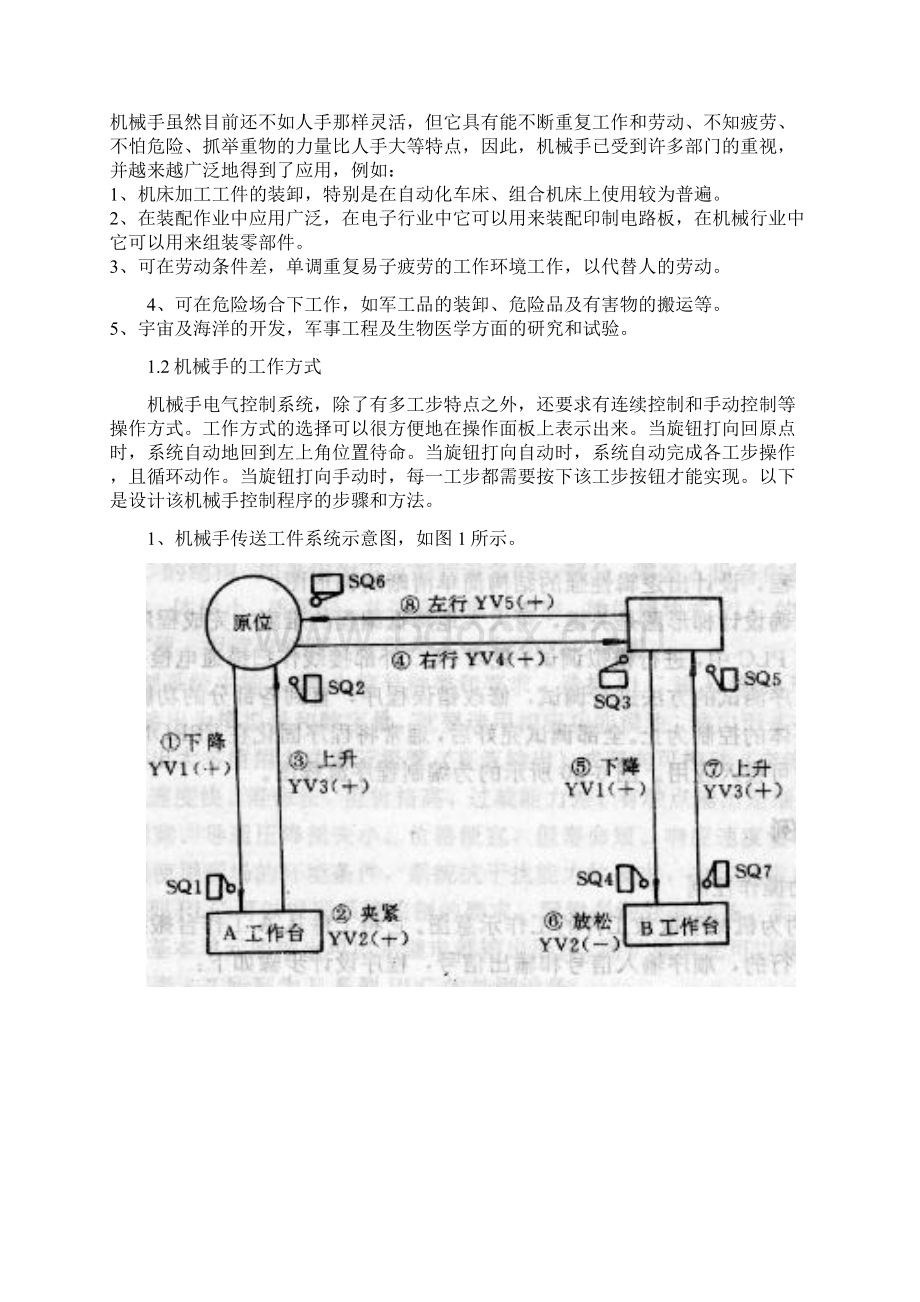 机械手自动操作控制的PLC程序设计.docx_第2页