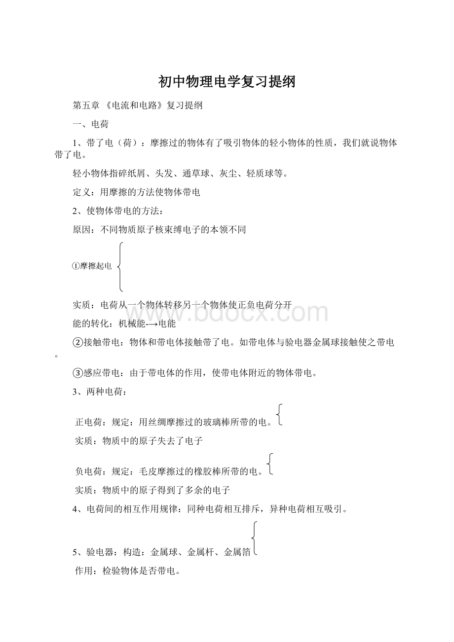 初中物理电学复习提纲.docx_第1页