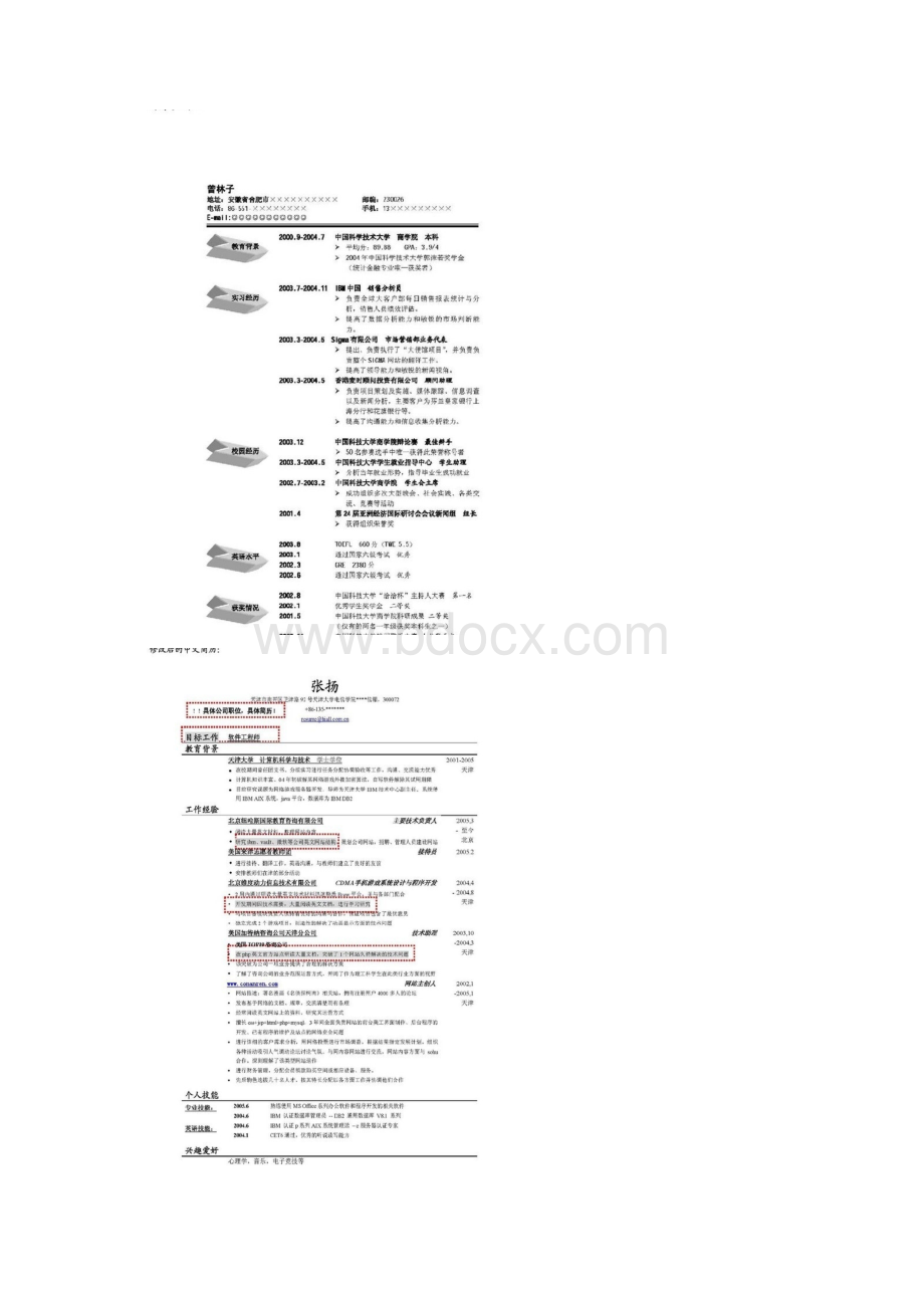 国内名校985 211高校明星毕业生简历模板.docx_第2页