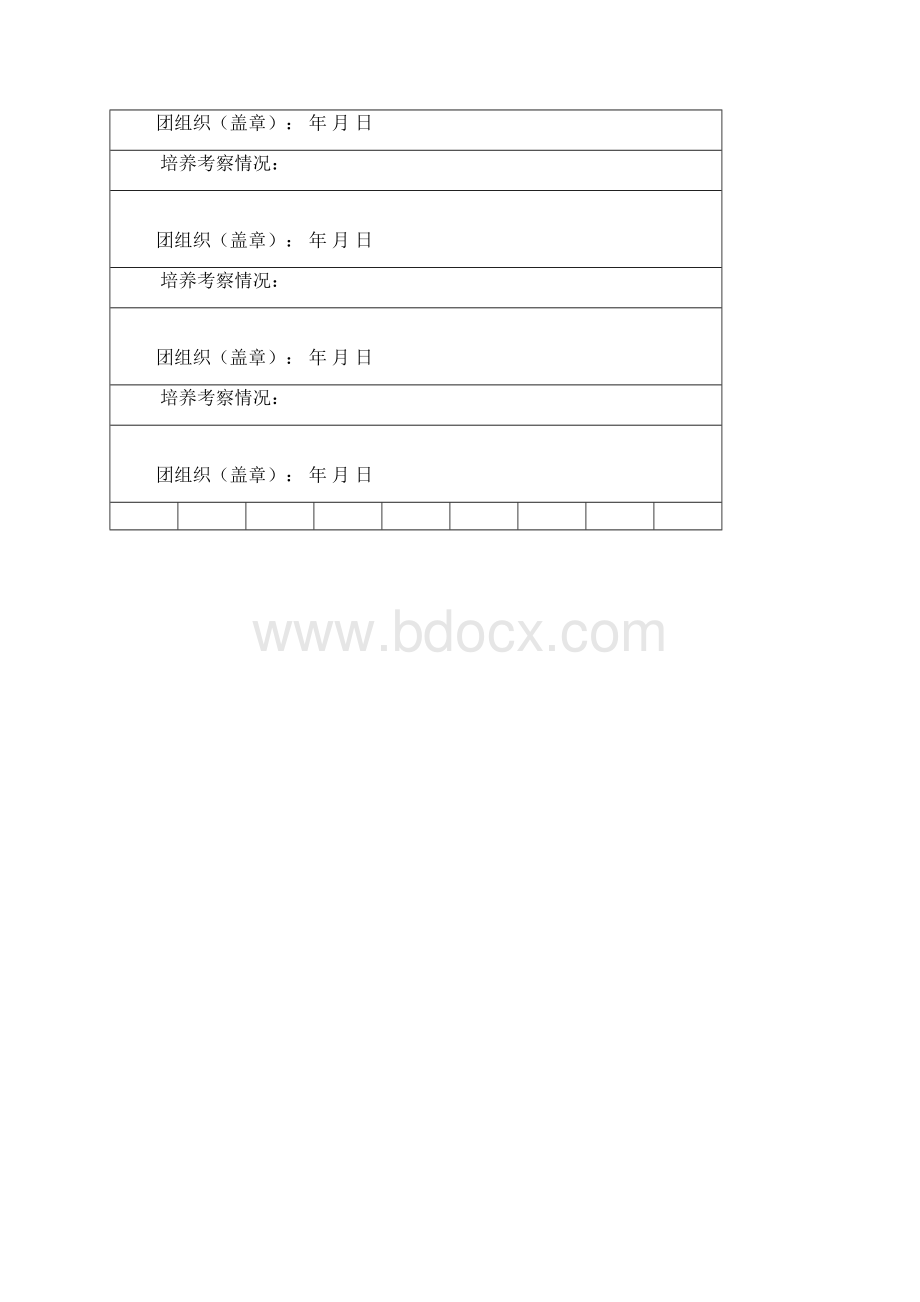 推荐优秀团员入党培养考察审核表.docx_第3页