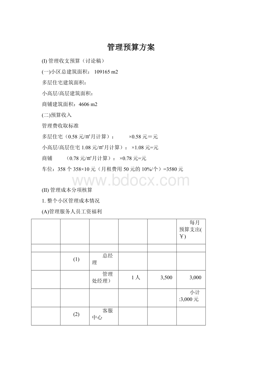 管理预算方案Word文件下载.docx_第1页