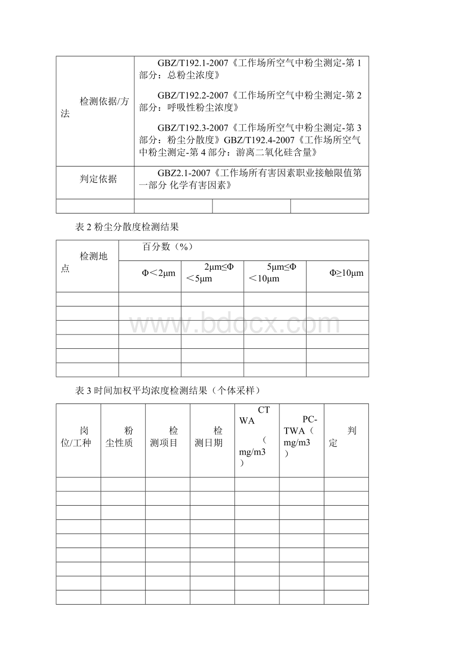 职业卫生检测检验报告模板Word格式文档下载.docx_第3页