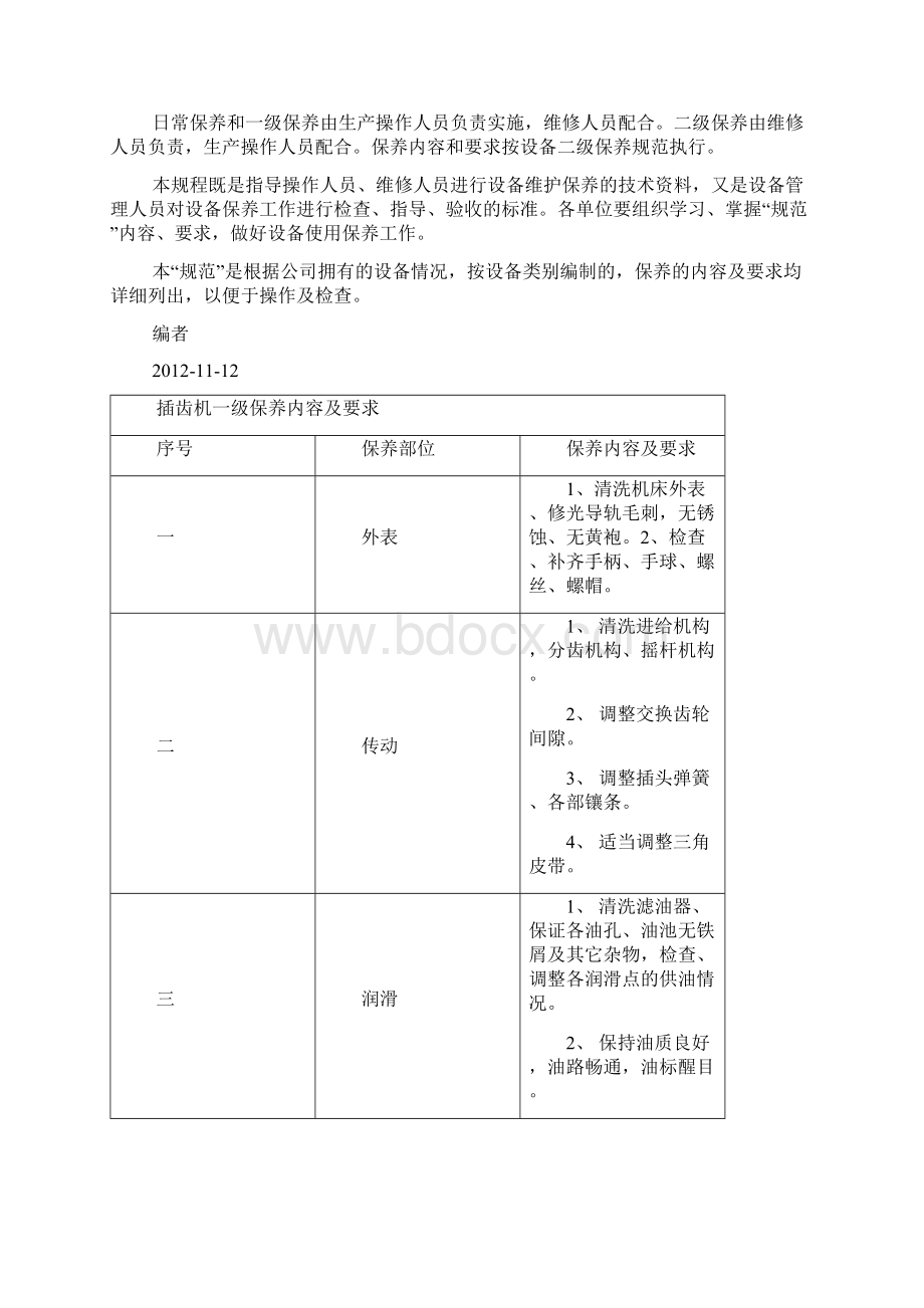 一级保养规范Word文档下载推荐.docx_第2页