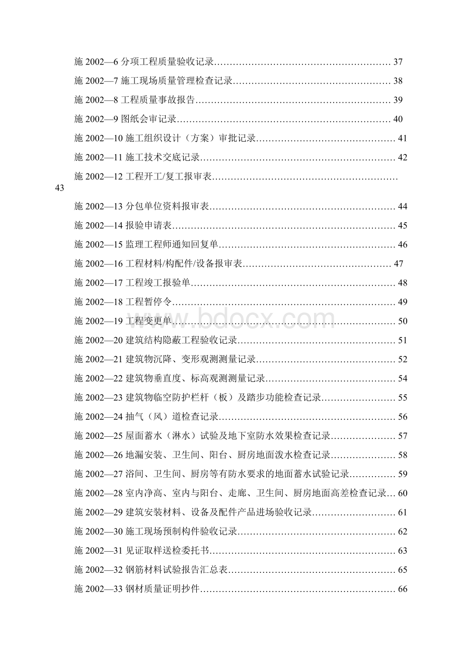 湖南省建设厅湘质监统编资料全套表格Word格式文档下载.docx_第2页