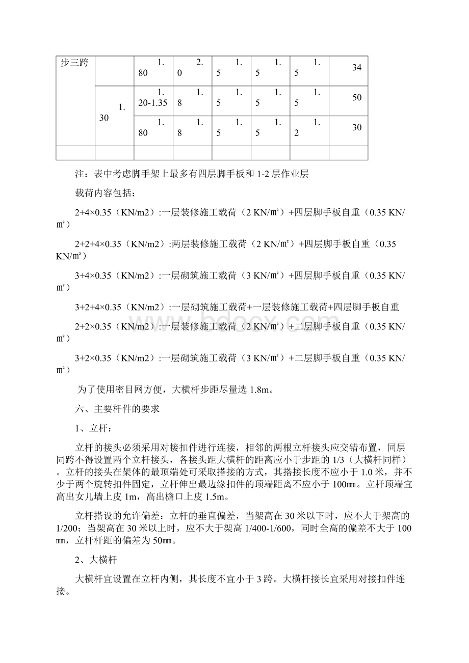 落地式脚手架搭设要求Word下载.docx_第3页